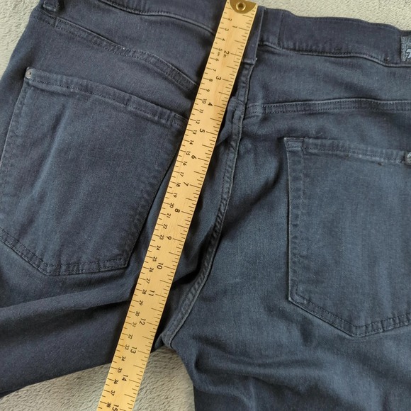 7 For All Mankind Jeans 33 Blue Slimmy Luxe Sport Stretch Denim Performance Pant - Picture 9 of 13
